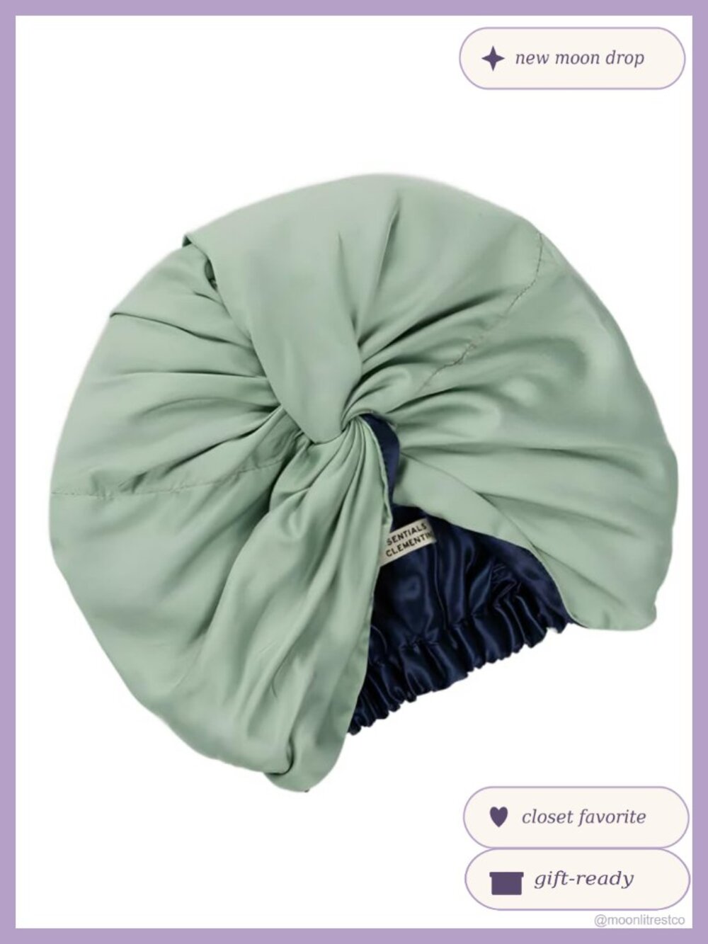 Mulberry Silk Sleep Bonnet Wrap Style Adjustable Strap Hair Protection